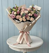 Букет цветов из:  Розы и Лизиантусы #REPLACE_PRED# Южном Краснодарского края