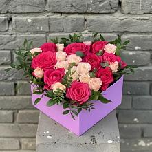 Цветочная композиция из Розы в коробке в Южном Краснодарского края