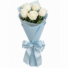 Букет 5 Белых роз Проуд в Южном Краснодарского края