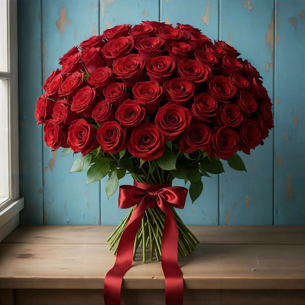 Букет Красные розы Блэк Меджик в Южном Краснодарского края