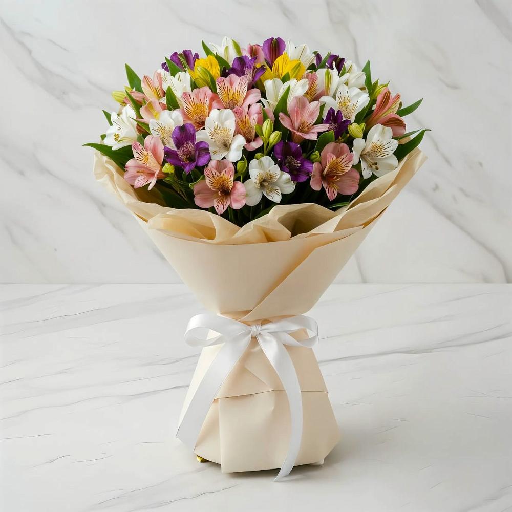 Букет цветов из: Альстромерии в Южном Краснодарского края