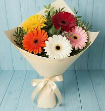 Букет цветов из:  Герберы в Южном Краснодарского края