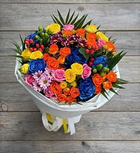 Букет цветов из:  Розы и Хризантемы в Южном Краснодарского края