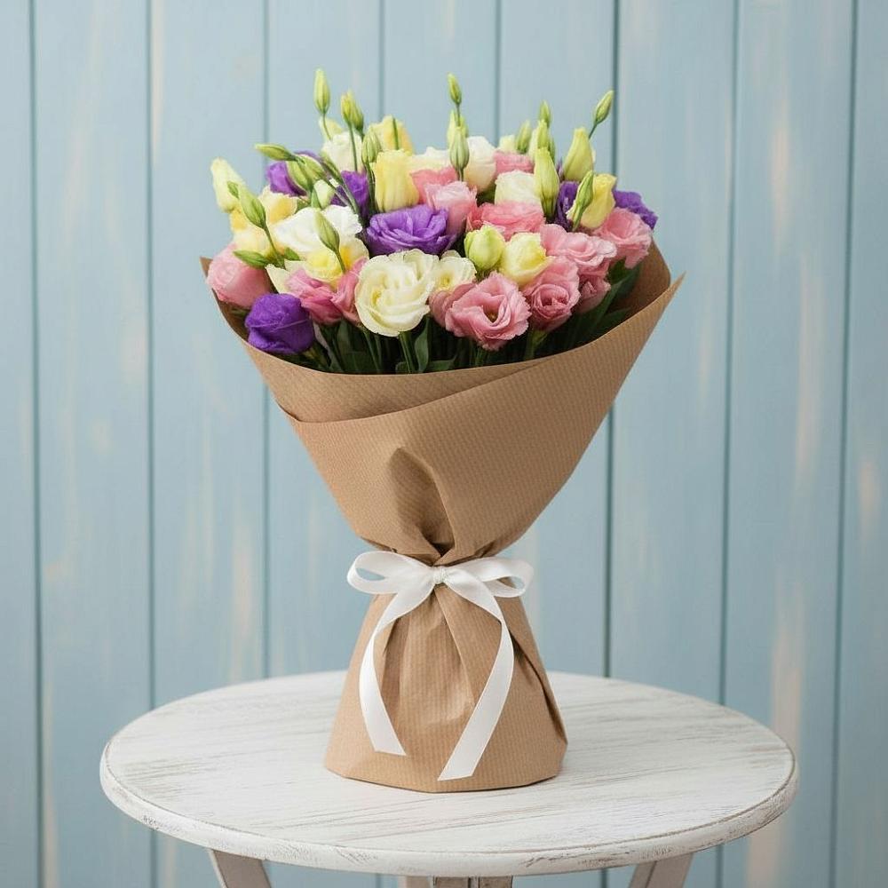 Букет цветов из: Лизиантусы в Южном Краснодарского края