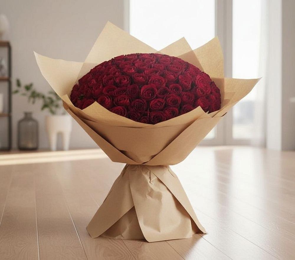 Букет 101 Красная роза в Южном Краснодарского края