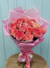 Букет 15 Розовых роз Равель #REPLACE_PRED# Южном Краснодарского края