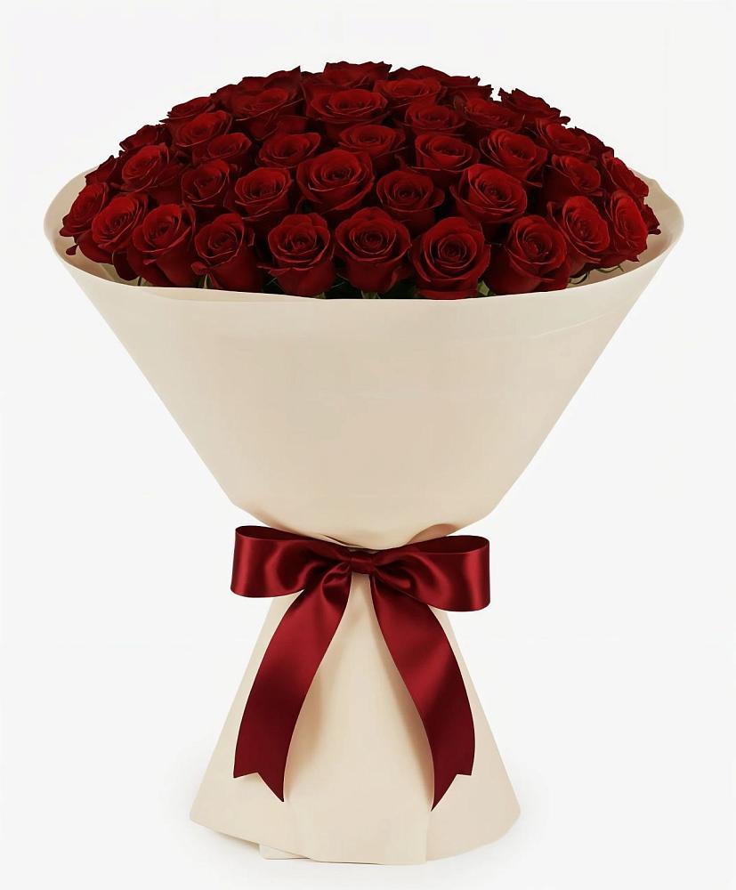 Букет 101 Бордовая роза Блэк Бакарра в Южном Краснодарского края