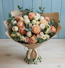 Букет цветов из:  Альстромерии и Розы #REPLACE_PRED# Южном Краснодарского края