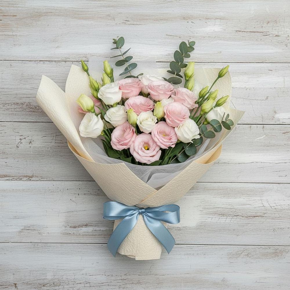 Букет цветов из: Лизиантусы в Южном Краснодарского края